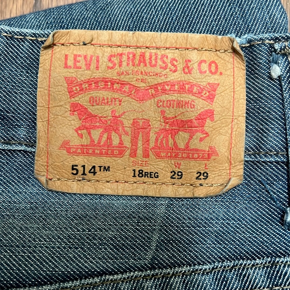Levi’s 514 slim, straight jeans 29x29 18Reg